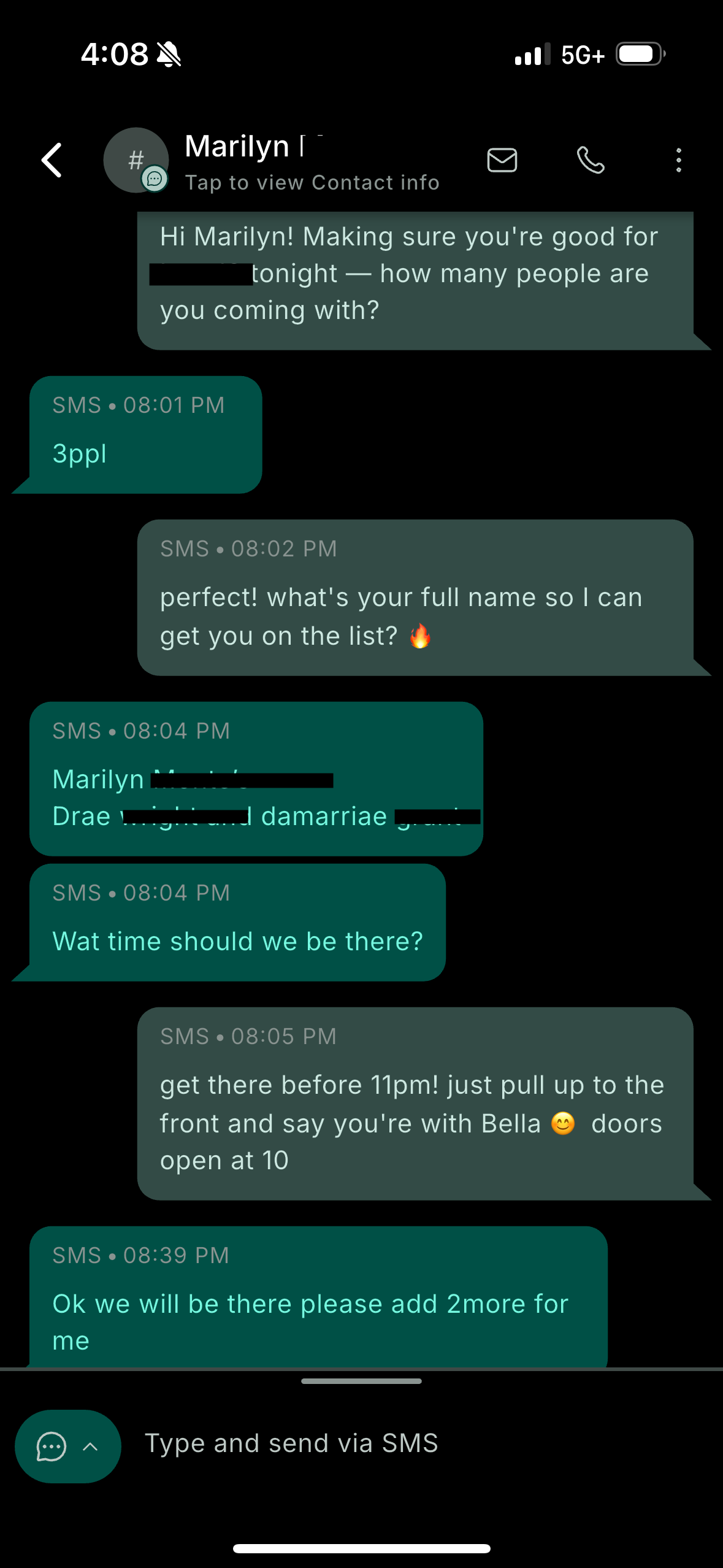 Marilyn Montes conversation
